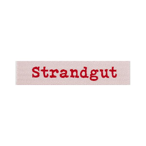 Webetikett Strandgut rot